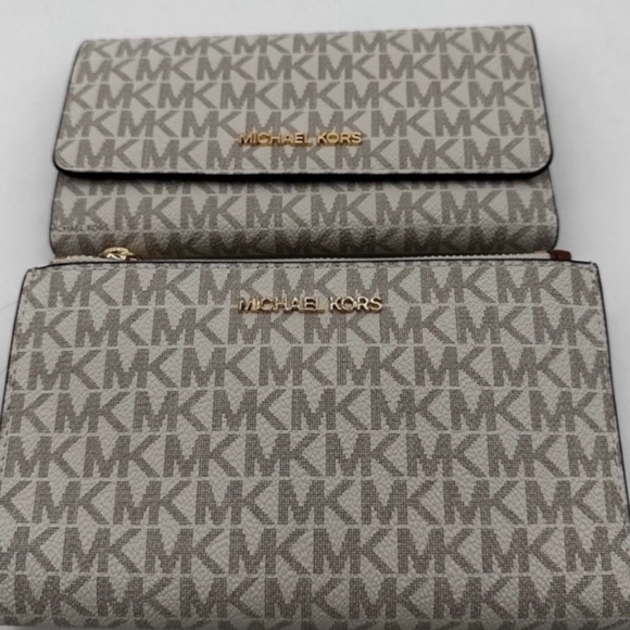 Authentic Michael Kors Lg Open Eliza Tote, Jet Set wallet & Jet set Phone case - Picture 3 of 7